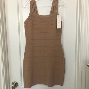 Grifflin Paris Bodycon Dress in Camel